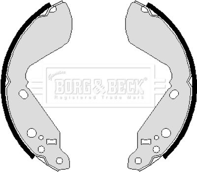 BORG & BECK Комплект тормозных колодок BBS6031